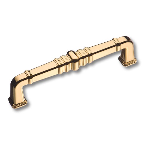 Ручка скоба KT 012.128.19 цвет глянцевое золото длина 162 мм, крепление 128 мм 
