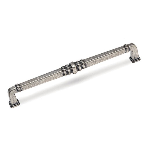 Ручка скоба KT 012.224.16 цвет античное серебро длина 258 мм, крепление 224 мм