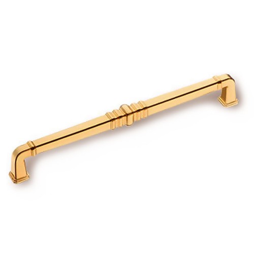 Ручка скоба KT 012.224.19 цвет глянцевое золото длина 258 мм, крепление 224 мм 