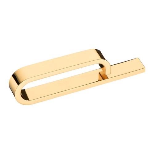 Ручка скоба KT 015.64.19 цвет глянцевое золото длина 140 мм, крепление 64 мм