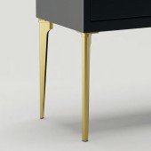 Опора мебельная 1197 300 Gold серия Forza цвет глянцевое золото высота 300 мм 