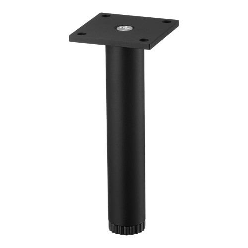 Опора мебельная 1390.140 Matt Black цвет черный матовый высота 140 мм Опора мебельная 1390.140 Matt Black цвет черный матовый высота 140 мм