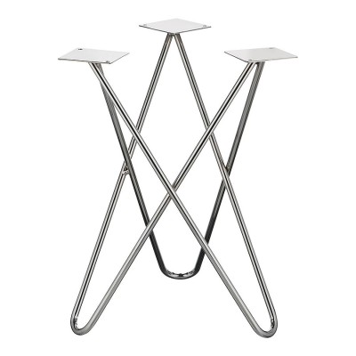 Опора мебельная ESA-300 Chrome цвет глянцевый хром высота 400 мм 