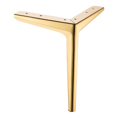 Опора мебельная ESL 307-200 Gold цвет глянцевое золото высота 200 мм