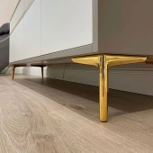 Опора мебельная ESL 307-200 Gold цвет глянцевое золото высота 200 мм