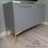 Опора мебельная ESL 307-200 Gold цвет глянцевое золото высота 200 мм