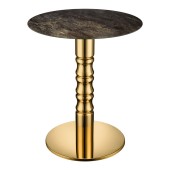 Опора мебельная для стола EXC 1907 Gold цвет глянцевое золото высота 710 мм 