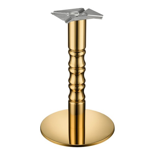 Опора мебельная для стола EXC 1907 Gold цвет глянцевое золото высота 710 мм 