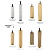 Опора мебельная регулируемая FL1020 0100 NB-NB цвет никель высота 100 мм