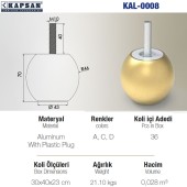 Опора мебельная KAL-0008-0072-A01 цвет глянцевый хром высота 72 мм