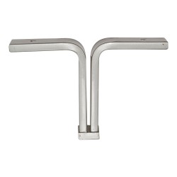 Опора мебельная KAX-0001-0130-A01 цвет глянцевый хром высота 130 мм 