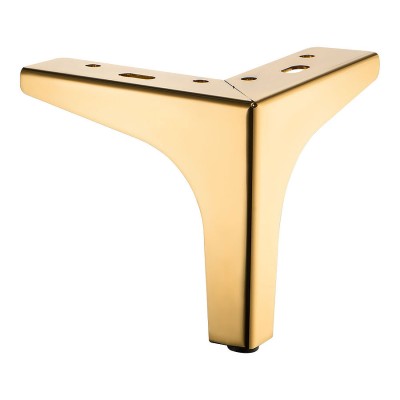 Опора мебельная KAX-0047-0130-I01 цвет глянцевое золото высота 130 мм