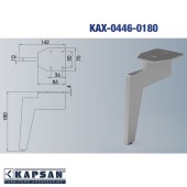 Опора мебельная KAX-0446-0180-B13 цвет черный высота 180 мм 