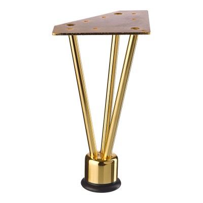 Опора мебельная KAX-0740-0220-А09 цвет глянцевое золото высота 220 мм 