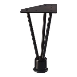 Опора мебельная KAX-0740-0220-B13 цвет черный высота 220 мм 