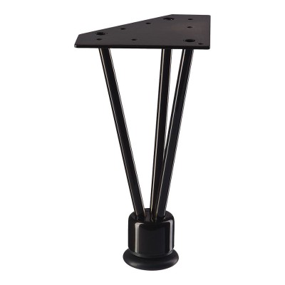 Опора мебельная KAX-0740-0220-B13 цвет черный высота 220 мм 