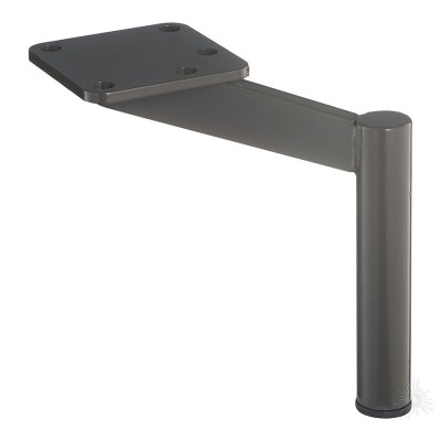 Опора мебельная KAX-0802-0160-B21 цвет серый высота 160 мм Опора мебельная KAX-0802-0160-B21 цвет серый высота 160 мм