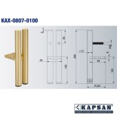 Опора мебельная KAX-0807-0100-C21 цвет никель высота 100 / 200 мм Опора мебельная KAX-0807-0100-C21 цвет никель высота 100 / 200 мм