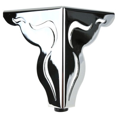 Опора мебельная KAX-4620-0120-A01 цвет глянцевый хром высота 120 мм 