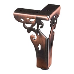 Опора мебельная стальная KAX-4626-0110-A07 цвет античная медь высота 110 мм Опора мебельная стальная KAX-4626-0110-A07 цвет античная медь высота 110 мм