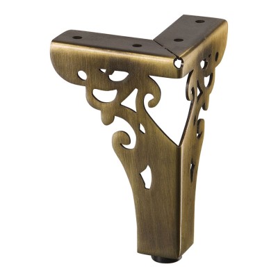 Опора мебельная стальная KAX-4626-0110-A08 цвет античная бронза высота 110 мм 