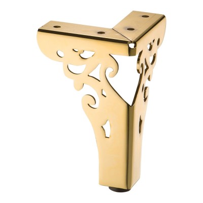 Опора мебельная стальная KAX-4626-0110-A09 цвет глянцевое золото высота 110 мм Опора мебельная стальная KAX-4626-0110-A09 цвет глянцевое золото высота 110 мм