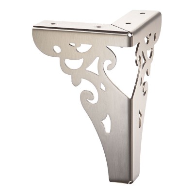 Опора мебельная стальная KAX-4626-0150-A04 цвет никель брашированный высота 150 мм