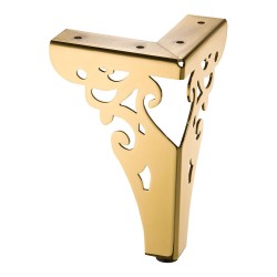 Опора мебельная стальная KAX-4626-0150-A09 цвет глянцевое золото высота 150 мм Опора мебельная стальная KAX-4626-0150-A09 цвет глянцевое золото высота 150 мм