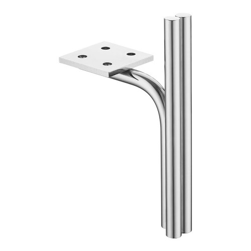 Опора мебельная KAX-7002-0150-A01 цвет глянцевый хром высота 150 / 200 мм