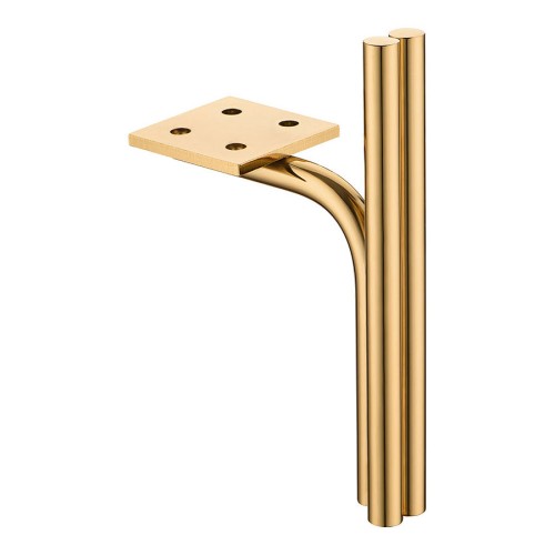 Опора мебельная KAX-7002-0150-I01 цвет глянцевое золото высота 150 / 200 мм