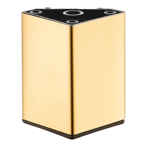 Опора мебельная KBA-9008-0080-I01 цвет глянцевое золото высота 80 мм Опора мебельная KBA-9008-0080-I01 цвет глянцевое золото высота 80 мм