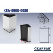 Опора мебельная KBA-9008-0080-I01 цвет глянцевое золото высота 80 мм 