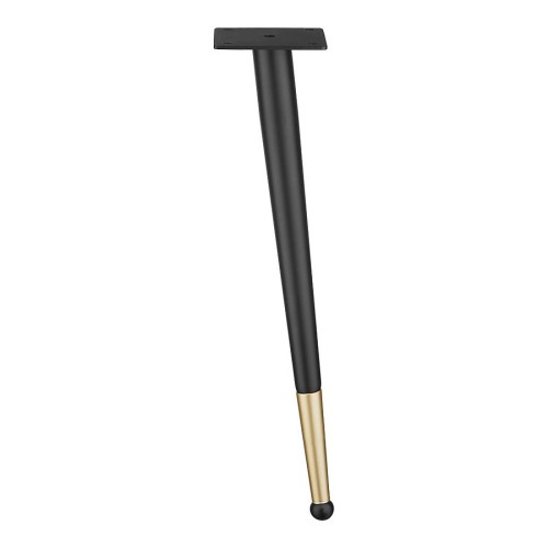 Опора мебельная KMA-0125-0410-B13-C25 Black/Matt Gold цвет черный, матовое золото высота 410 мм Опора мебельная KMA-0125-0410-B13-C25 Black/Matt Gold цвет черный, матовое золото высота 410 мм