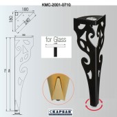 Опора мебельная под стекло KMC-2001-0710-A01 цвет глянцевый хром высота 710 мм Опора мебельная под стекло KMC-2001-0710-A01 цвет глянцевый хром высота 710 мм