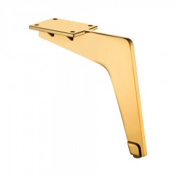 Опора мебельная стальная 1330 0150 Gold серия Milano цвет глянцевое золото высота 150 мм