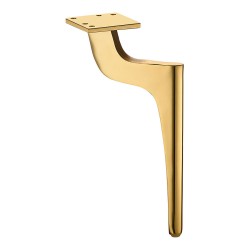 Опора мебельная 1460 0250 Gold серия ZARIF цвет глянцевое золото высота 250 мм 