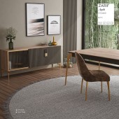 Опора мебельная 1460 0250 Nova Bakir Matt серия ZARIF цвет коричневый матовый высота 250 мм 