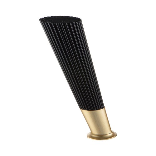 Опора мебельная 3510 0160 Matt Black/Gold Varak серия SUIT цвет черный матовый / матовое золото высота 160 мм 