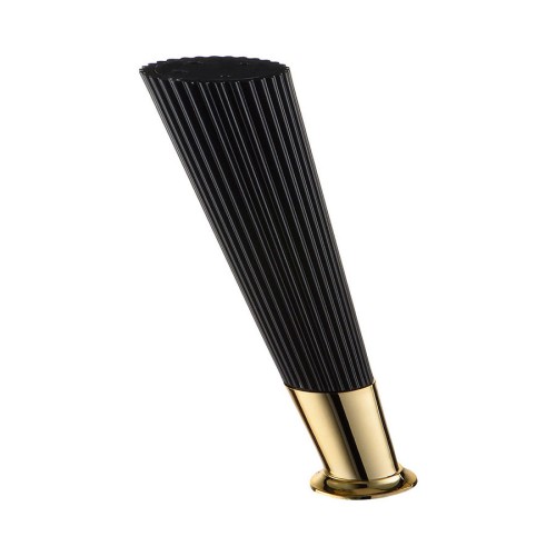 Опора мебельная 3510 0160 Matt Black/Metalized Gold серия SUIT цвет черный матовый / глянцевое золото высота 160 мм