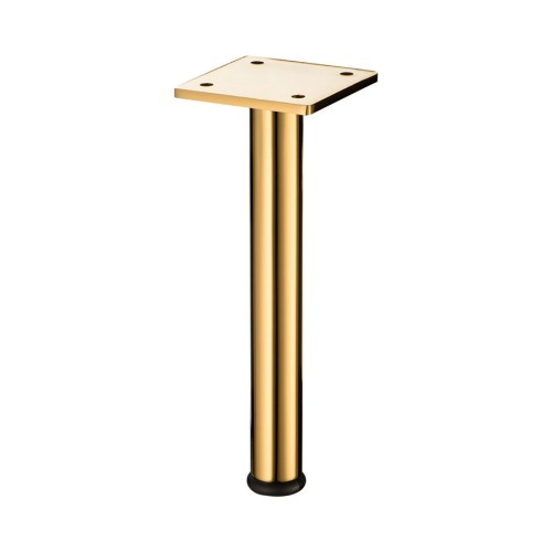 Опора мебельная ESL 168-170 Gold цвет глянцевое золото высота 160 мм Опора мебельная ESL 168-170 Gold цвет глянцевое золото высота 160 мм