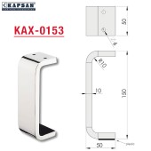 Опора мебельная стальная KAX-0153-0150-A01 цвет глянцевый хром высота 150 мм