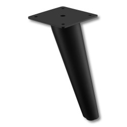 Опора мебельная KAX-0433-0180-B13 цвет черный матовый высота 180 мм 
