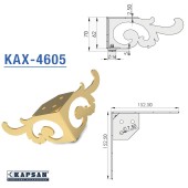 Опора мебельная KAX-4605-0065-A07 цвет античная медь высота 70 мм 