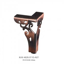 Опора мебельная стальная KAX-4626-0110-A07 цвет античная медь высота 110 мм 