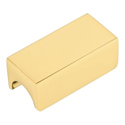 Ручка накладная 1700 0032 GL цвет глянцевое золото длина 44 мм, крепление 32 мм