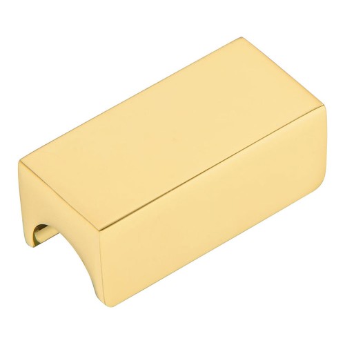 Ручка накладная 1700 0032 GL цвет глянцевое золото длина 44 мм, крепление 32 мм