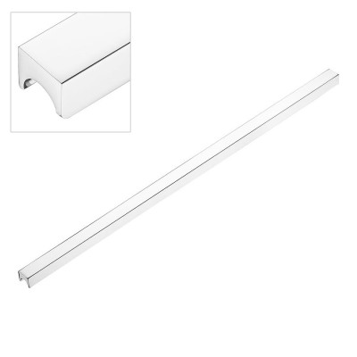 Ручка накладная 1700 0576 CR цвет глянцевый хром длина 588 мм, крепление 576 мм 