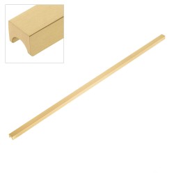 Ручка накладная 1700 0832 BB цвет матовое золото длина 844 мм, крепление 832 мм