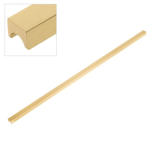 Ручка накладная 1700 0832 BB цвет матовое золото длина 844 мм, крепление 832 мм