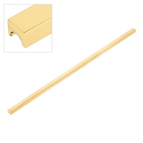 Ручка накладная 1700 0832 GL цвет глянцевое золото длина 844 мм, крепление 832 мм Ручка накладная 1700 0832 GL цвет глянцевое золото длина 844 мм, крепление 832 мм